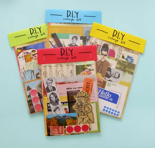 large DIY collage kit