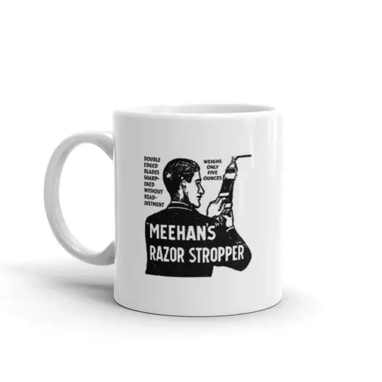 Vintage Meehan's Razor Stropper Coffee Mug | Available in 2 Sizes!