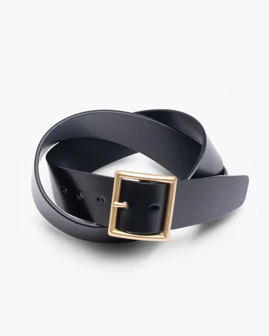 OGL Vintage 1.75" Leather Belt - Black
