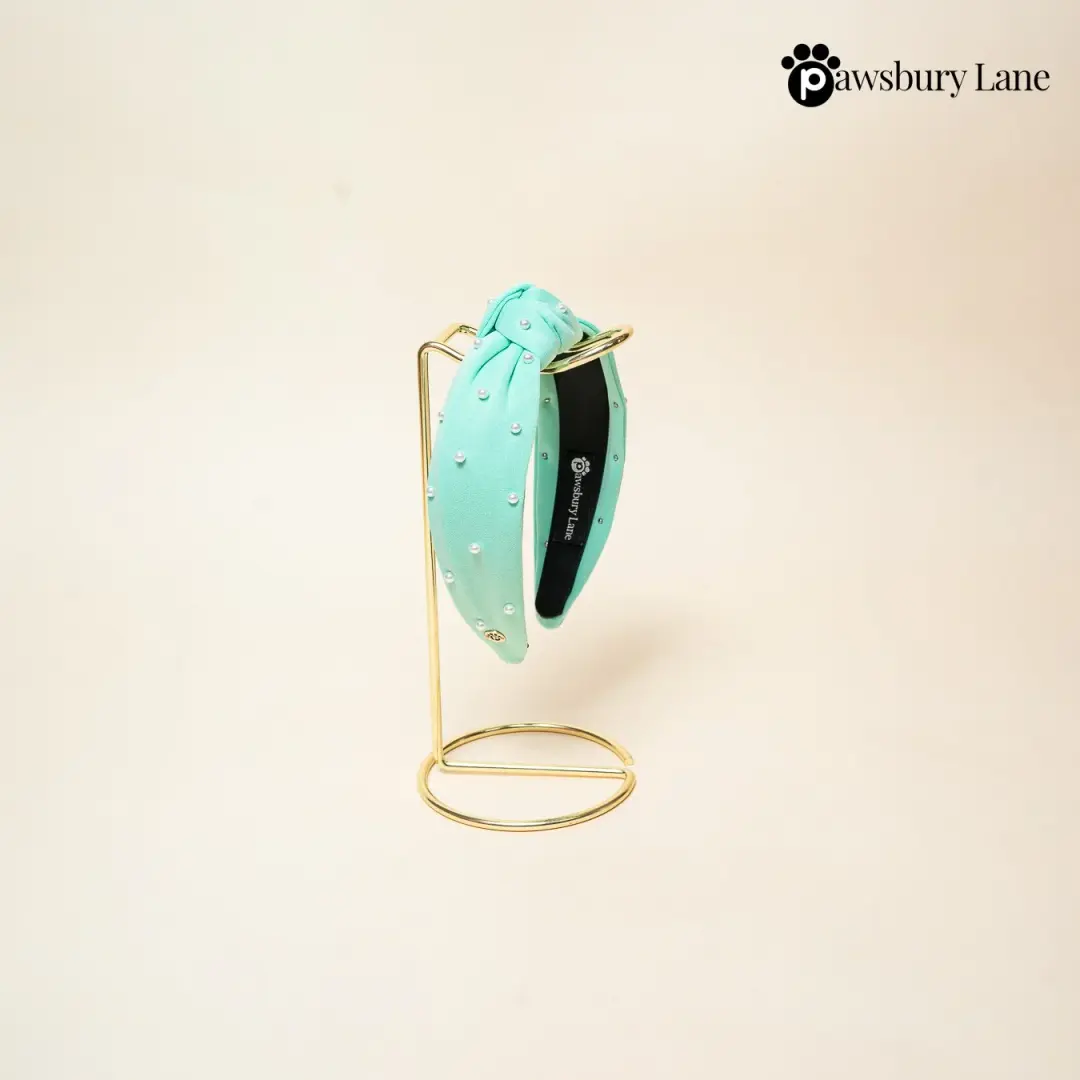 Sugar and Pearls - Seafoam - Headband
