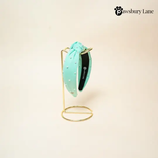 Sugar and Pearls - Seafoam - Headband