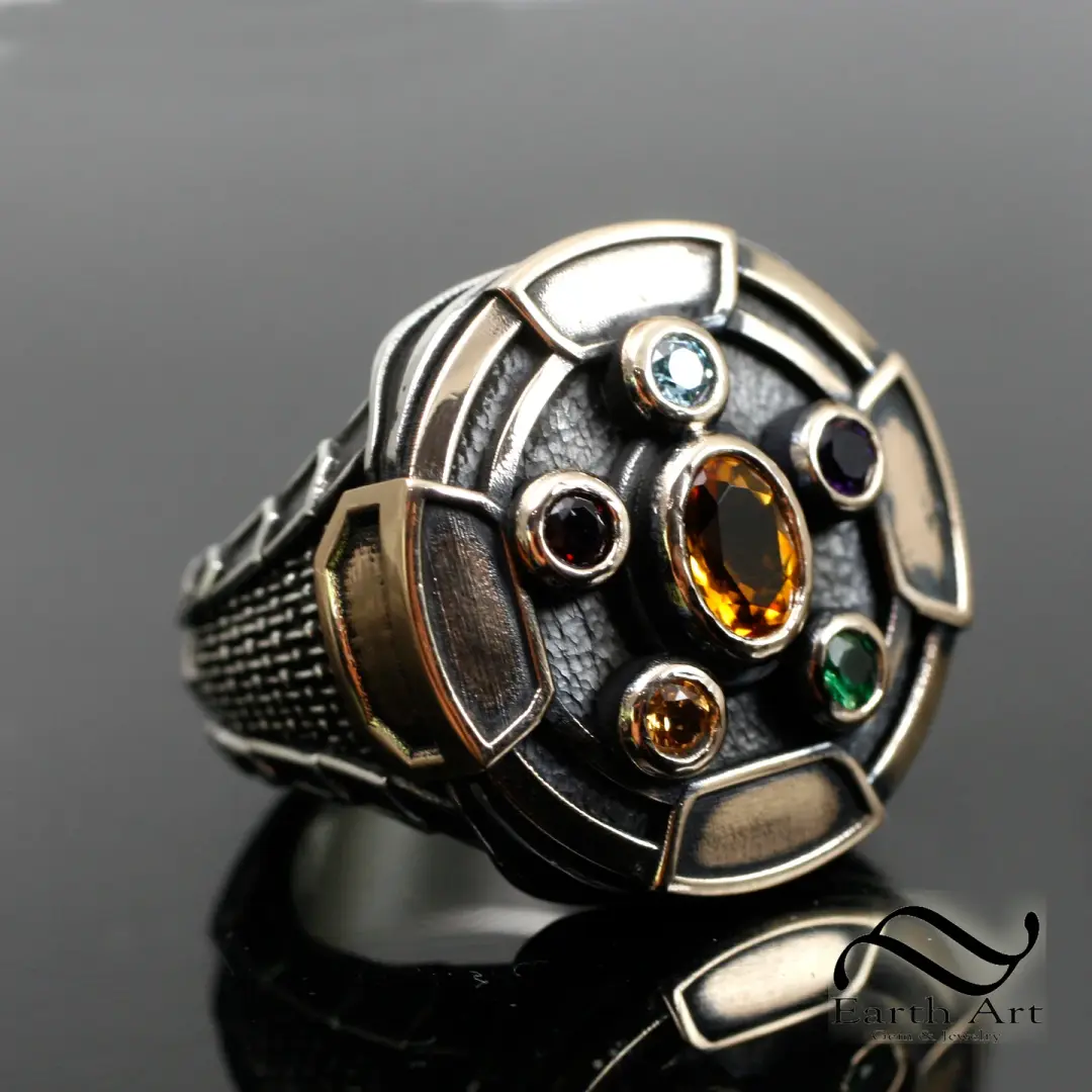 Infinity Stone Signet Ring