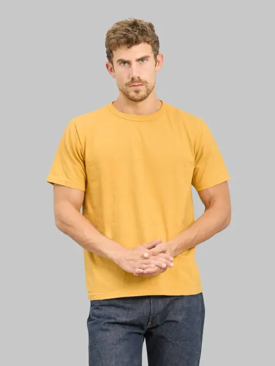 Studio D'Artisan 8204 "Ishikawadai" Tubular Jersey T-Shirt Yellow