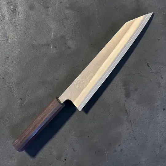 Yoshikane SKD Nashiji Kiritsuke 210mm – Mono Ebony Handle
