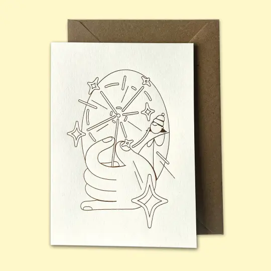 Sparkle – Letterpress card