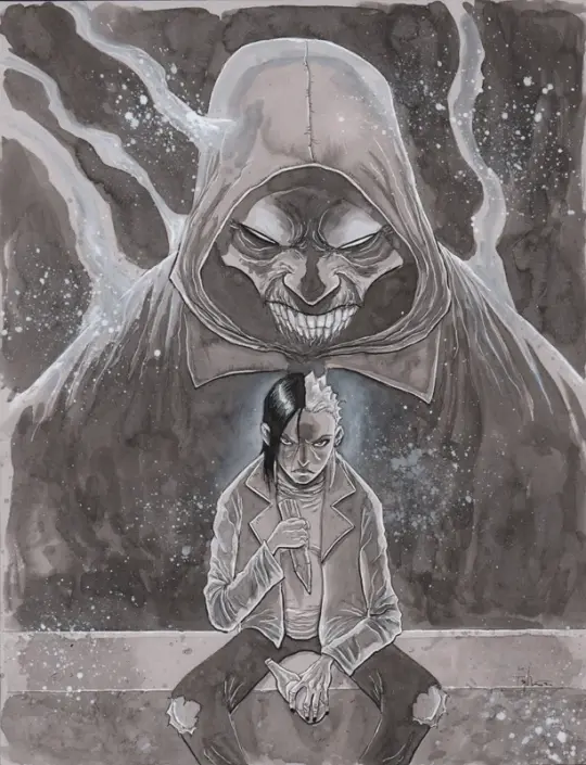 NO HEROINE Variant Cover original art