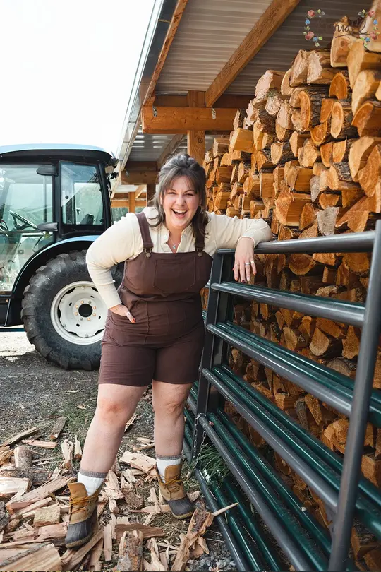 Short Linen Overalls in Walnut-2XL