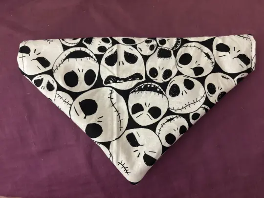 Skeleton Pet Collar Bandana