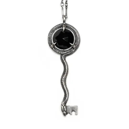 The Asclepius Key. Onyx Necklace. * Limited *