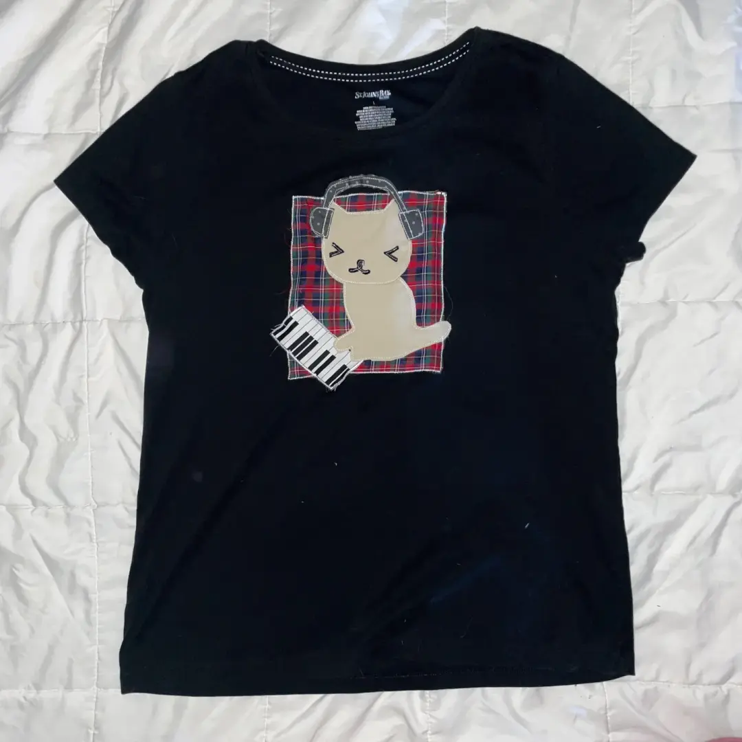 piano kitty shirt - 6