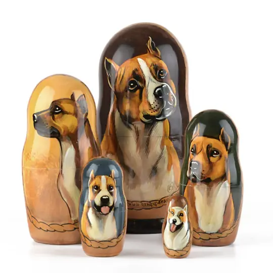 Pit Bull Dog Russian Matryoshka