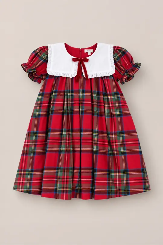 Mini Emery Dress in Holiday Plaid