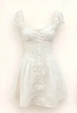 Lace patchwork waist dress R9078