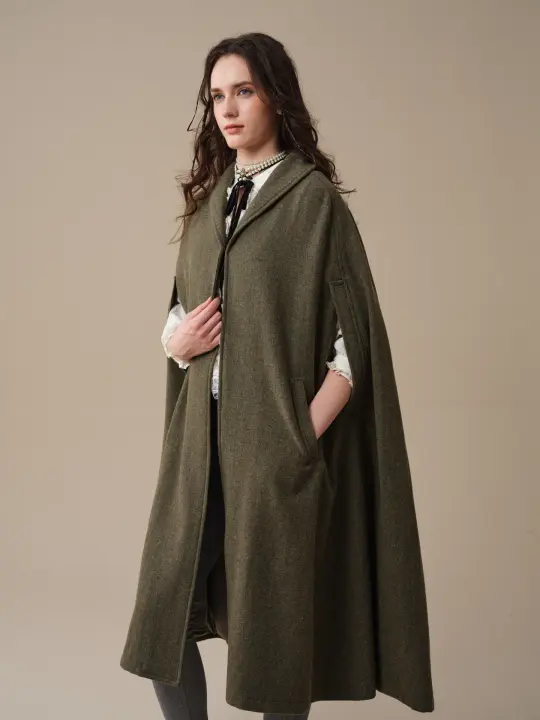 Martha 03 | 100% Wool Cape Duster