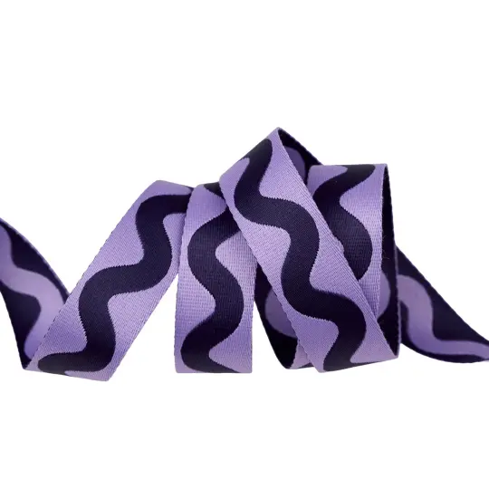 Floral Reef Lil Squiggle in Ultraviolet 1in x 16yd
