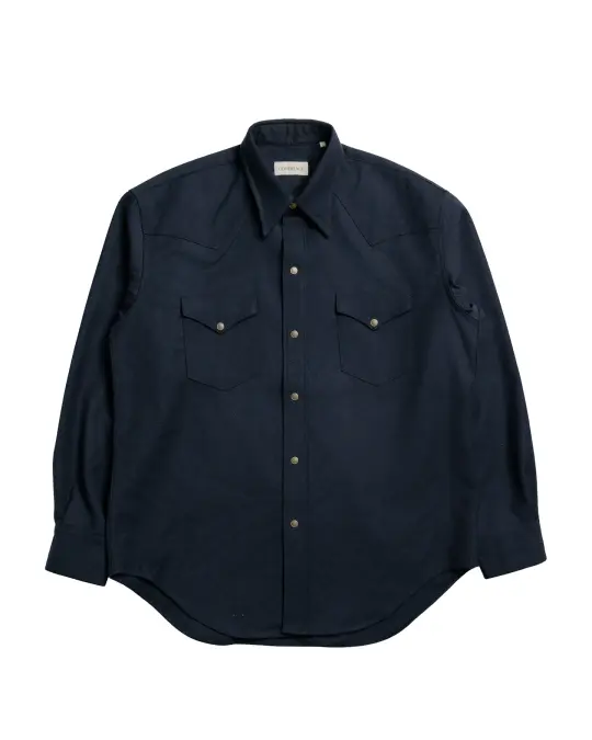 Cohérence Abiquiu Rover Wool Twill D. Blue