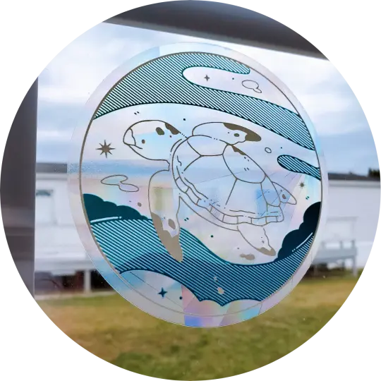 Sea Turtles Inc. Donation Decal (4"Diffraction Decal)
