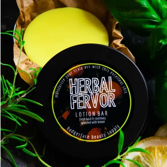 Herbal Fervor Lotion Bar.