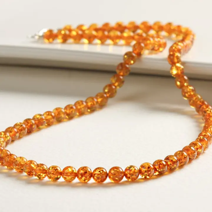 Pettit Beads Amber Necklace
