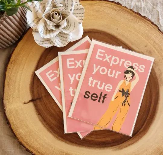 Express Your True Self Greeting Card