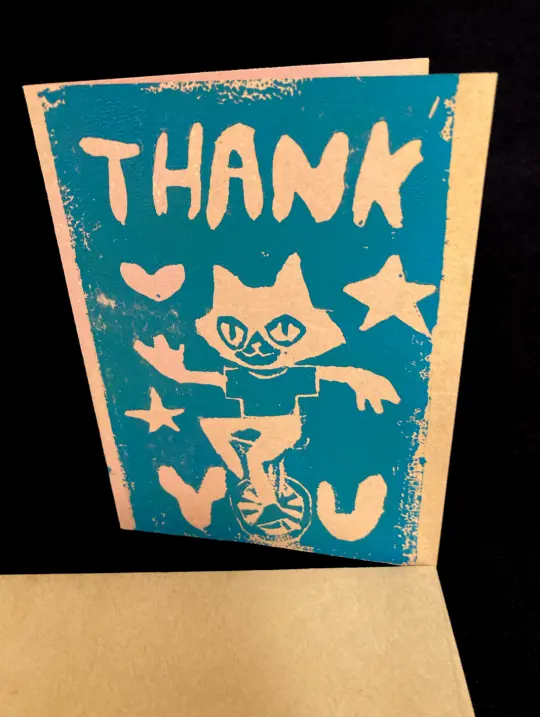 Thank You Bicycle Cards and Prints