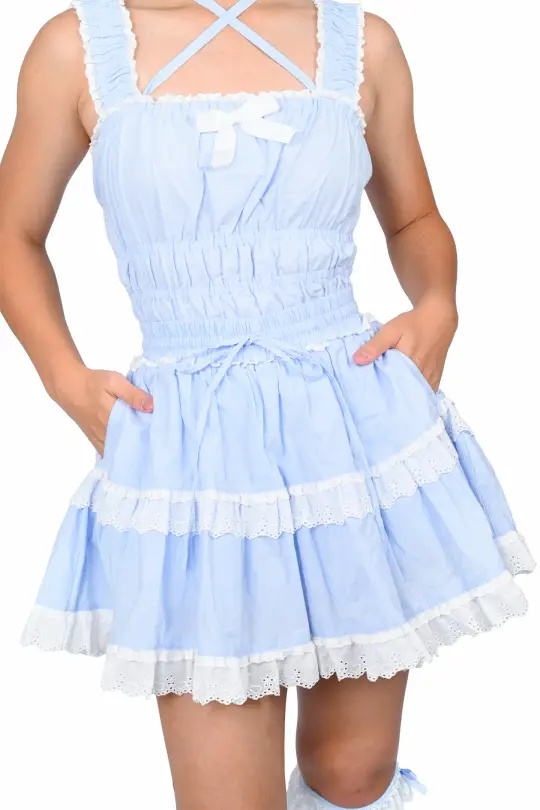 Katherine Bloomer Skort - Sky Blue