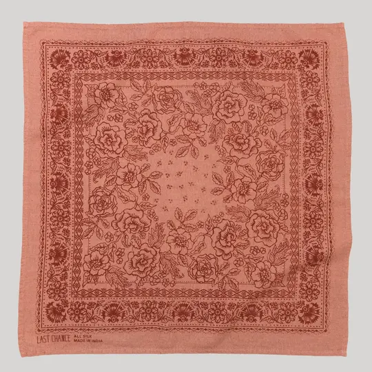 Natural Dye Silk Bandana | Cameo Pink (PRE-ORDER FEBRUARY DELIVERY)