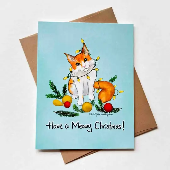 Meowy Christmas Card