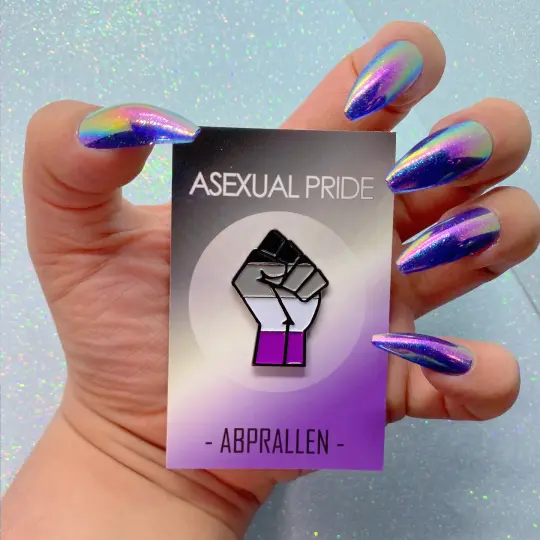 Asexual Pride Flag Enamel Pin