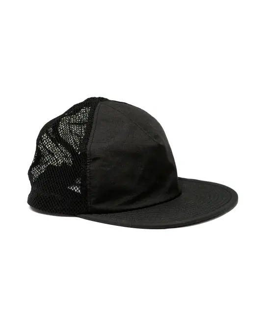 Found Feather 5 Panel Baseball Cap Typewriter Cloth Black