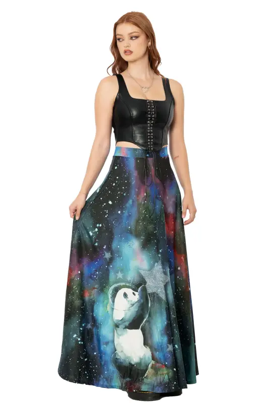 Panda Maxi Skirt