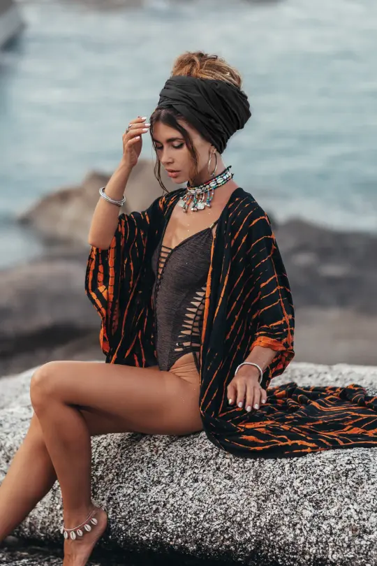 Headscarf Wrap Rachini Black