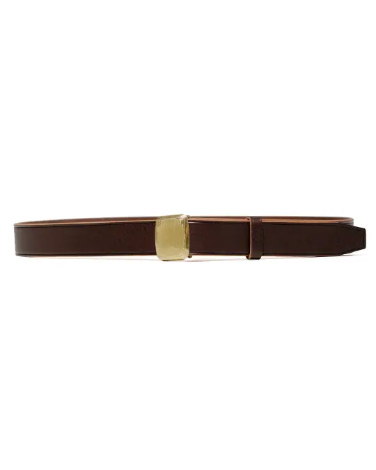 Phigvel Hickok Belt D.Brown/Brass
