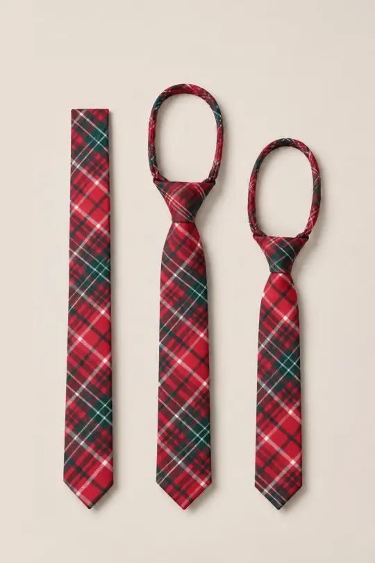 Ties in Christmas Cheer Plaid