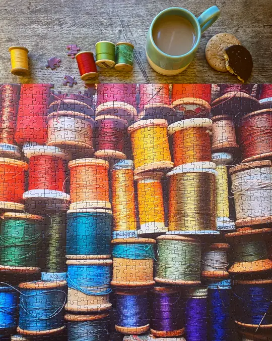 ‘Colourful Cotton Reels’ - 1000 Piece Limited Edition Jigsaw