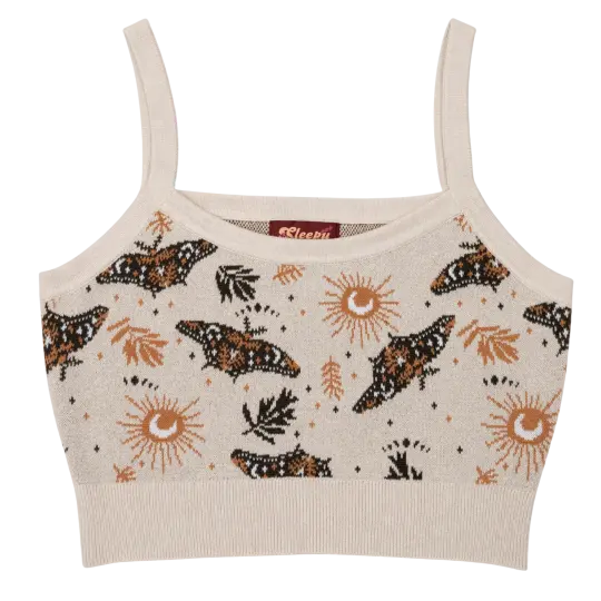 Celestial Moth Crop Top