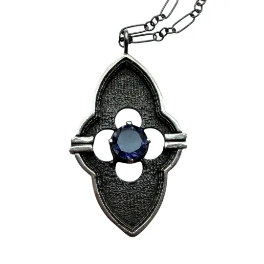 Gothic Window with 6mm Iolite stone Custom for Madison W Payment 2 of 2