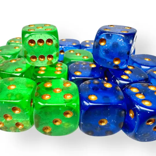 Wet Shaving Dice | Glitter Dice! | 2 Colors to Choose From!