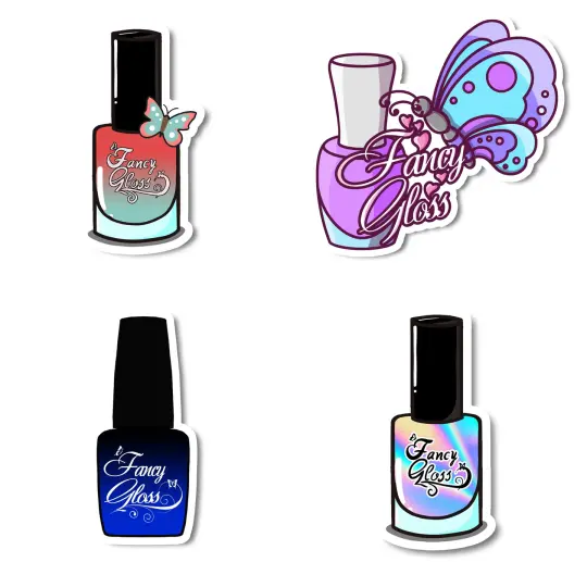 Nail Polish Bottle Sticker