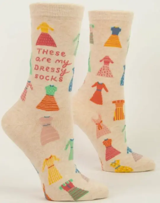 Blue Q THESE ARE MY DRESSY SOCKS W-CREW SOCKS