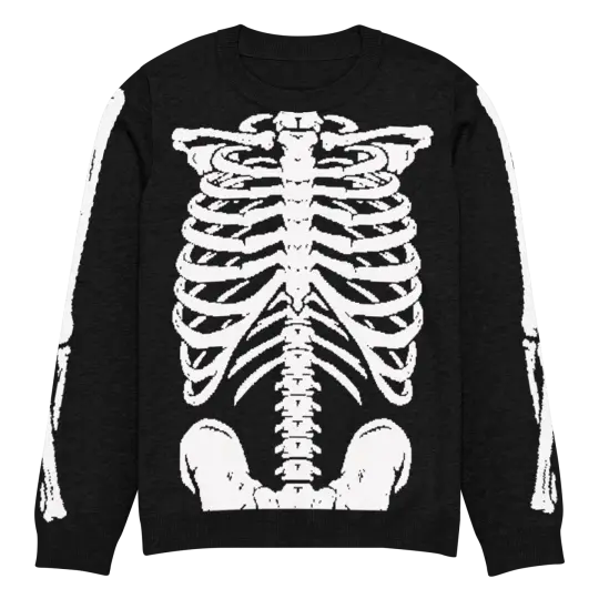 Skeleton Squad Knit Crew Neck Sweater