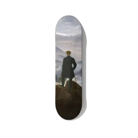 Friedrich Wanderer above the Sea of Fog Skateboard Art
