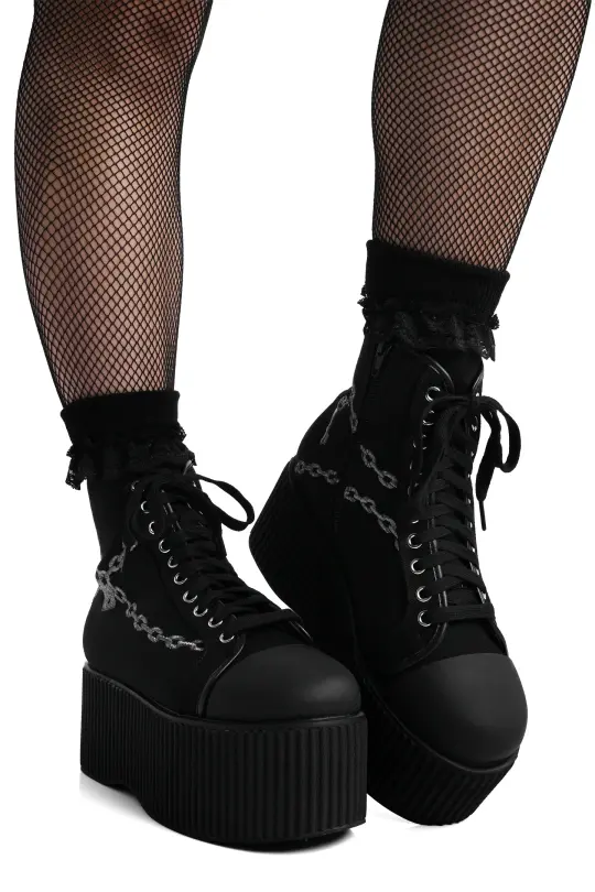 Chained Platform Sneaker - No Restock! - Sizes 7 & 12 left!