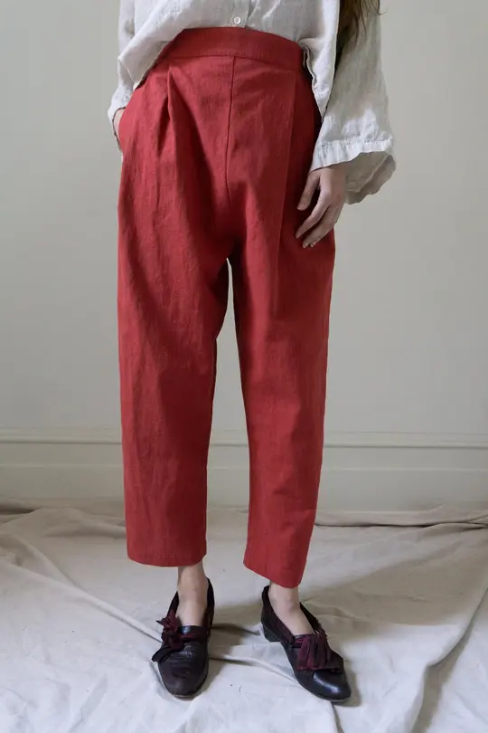 Sidonie Trousers - Cerise (SIZE XS, S)