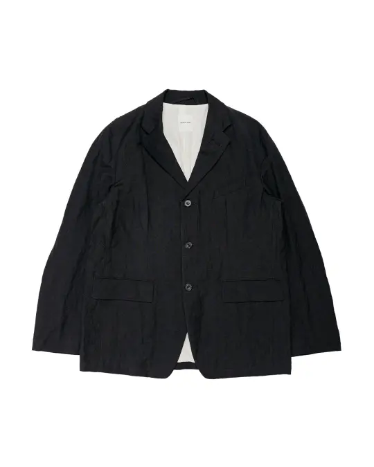 Sage de Cret WO/LI Tumble Washed Three-Button Tailored Jacket Brown