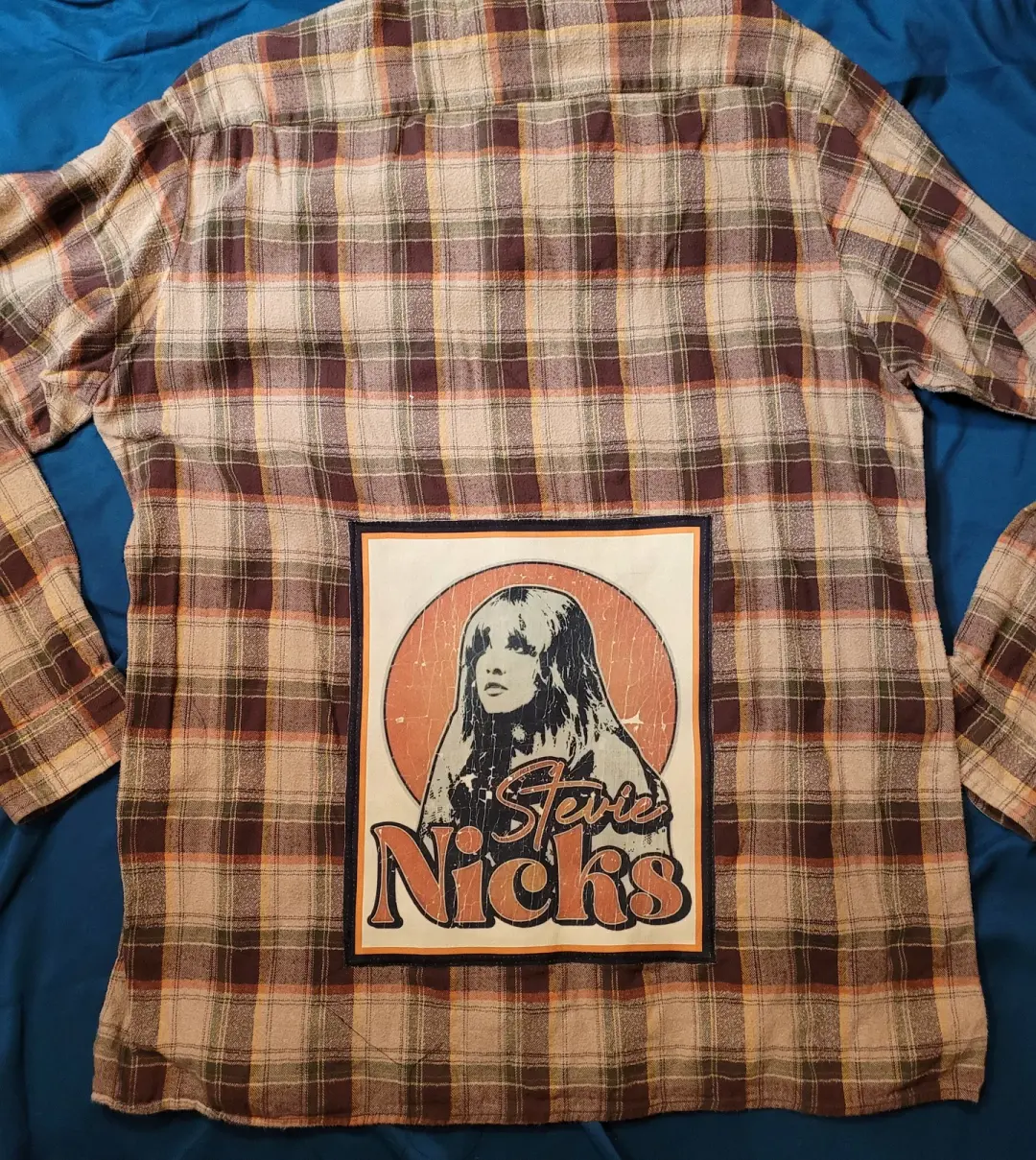 Stevie Nicks band patch flannel