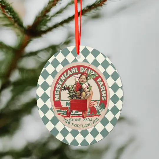 944. Aluminum Round Hanging Ornament