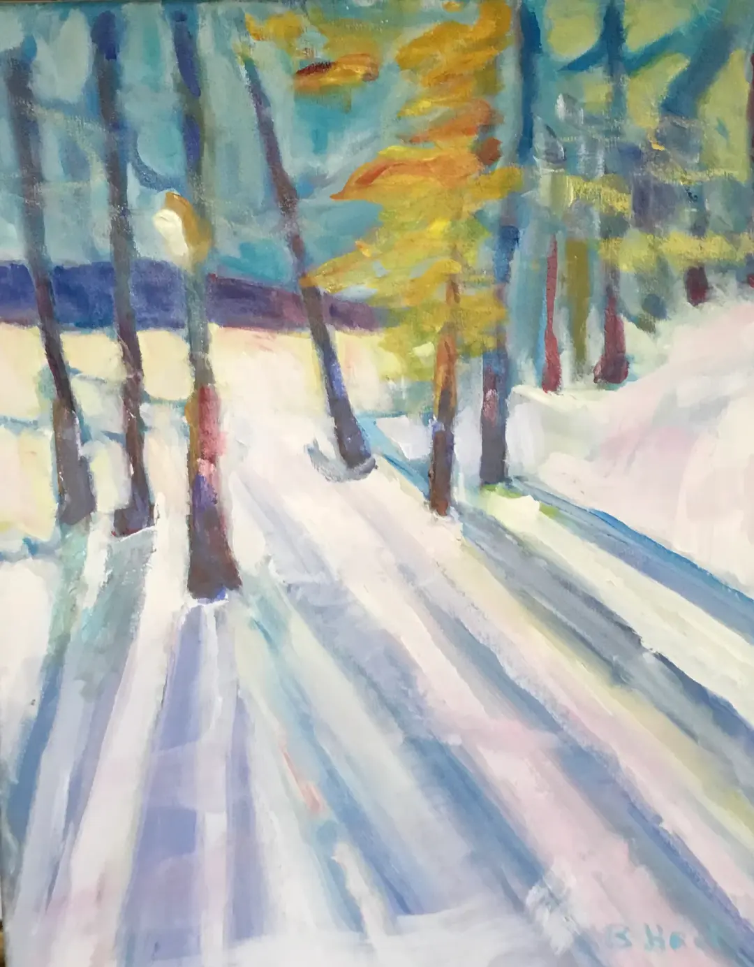 “Between The Woods and Frozen Lake”