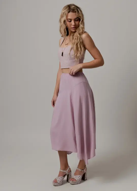 Apple Maxi Skirt in Lilac