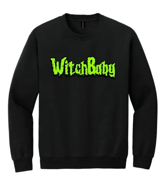 Witch Baby Halloween Crew Neck Sweatshirt